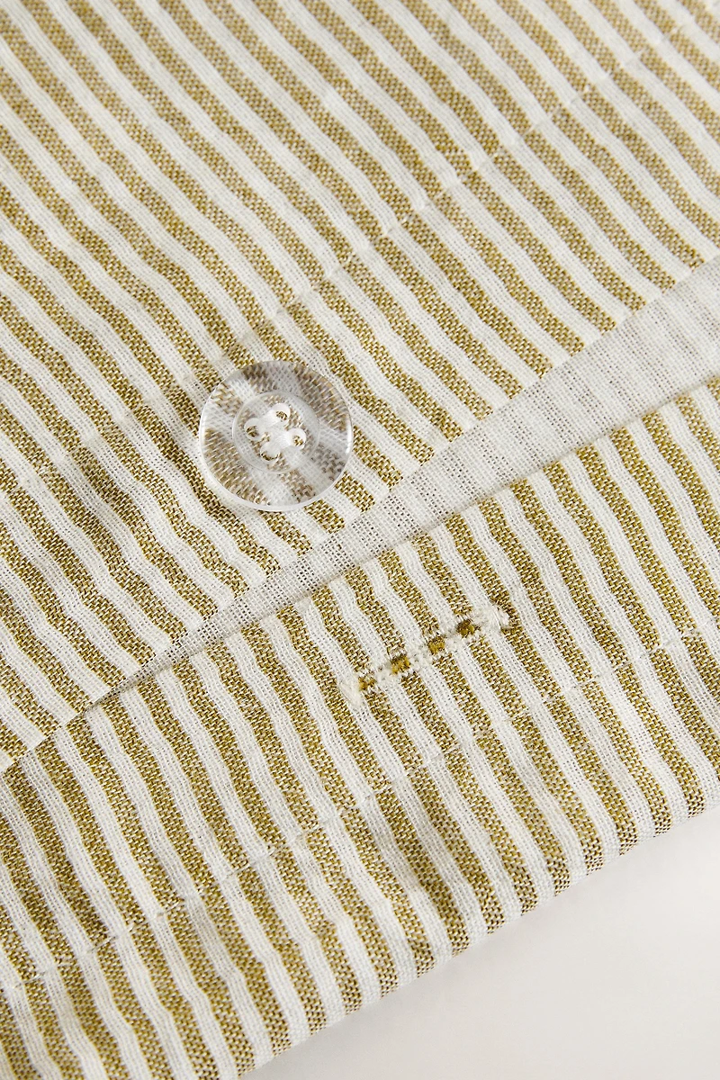 CHILDREN'S MUSLIN STRIPED DUVET COVER