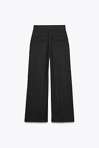 DOUBLE PLEAT FLAP PANTS