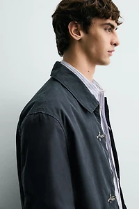 RELAXED FIT PARKA WITH FIREMAN CLASP