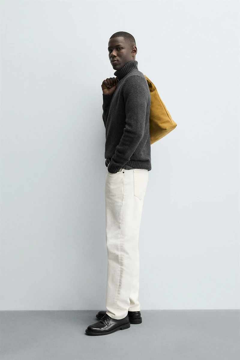 PULL COL MONTANT MÉLANGE LAINE