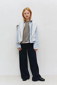 PANTALON WIDE LEG JACQUARD