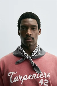 CHECKERED PRINT BANDANA