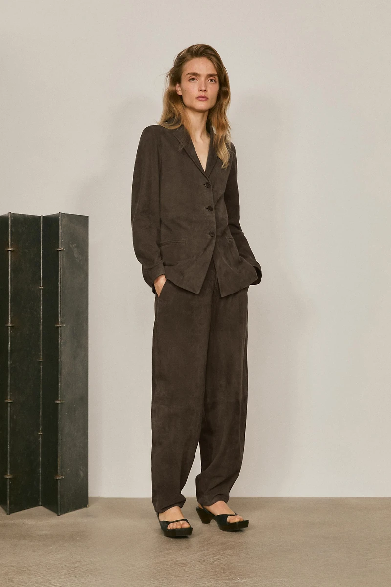 100% suede leather blazer - LIMITED EDITION