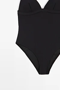 Shimmery triangle swimsuit