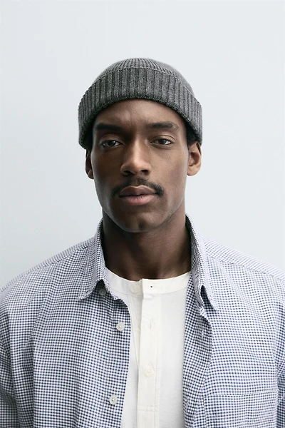 BONNET COURT MÉLANGE LAINE