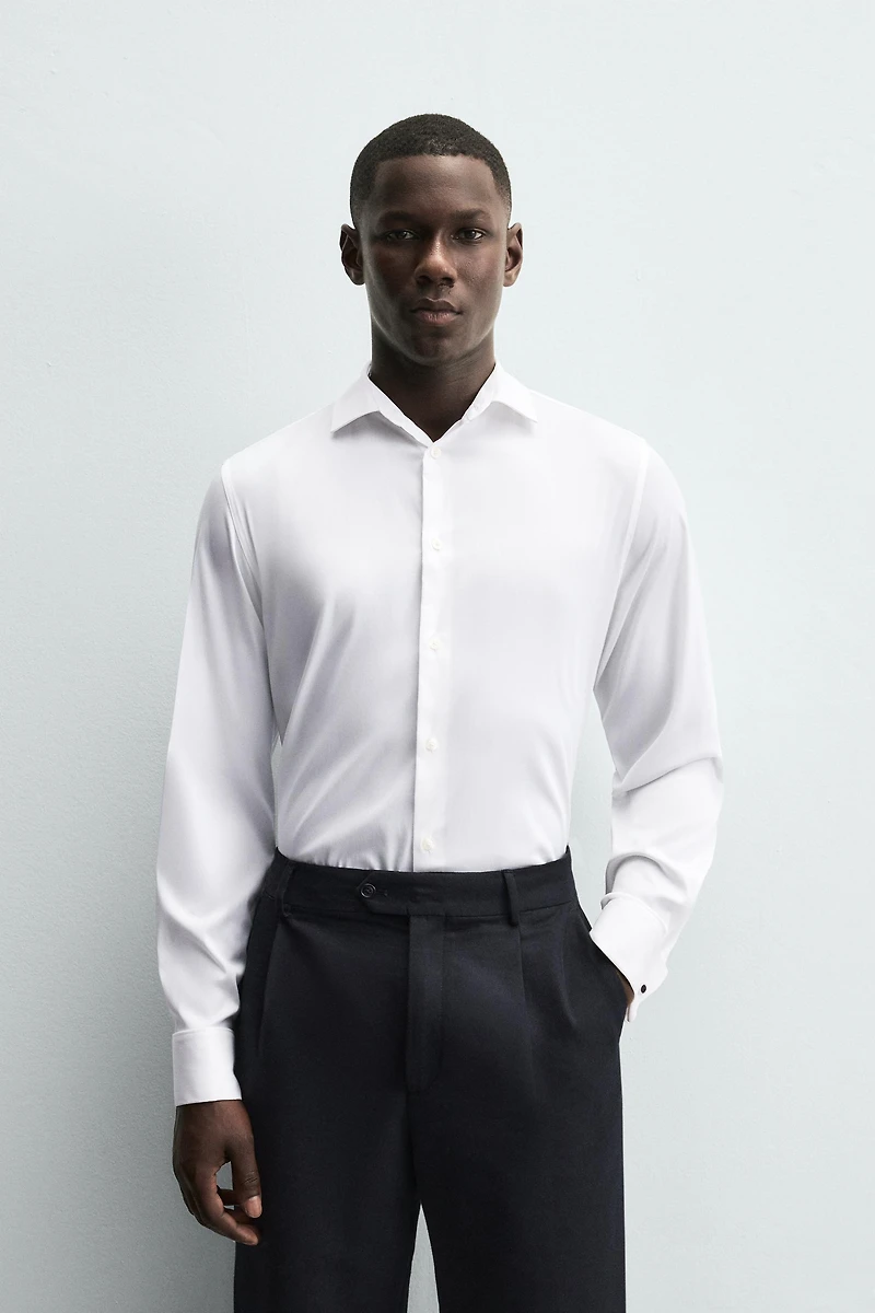 SLIM FIT FRENCH CUFF SHIRT