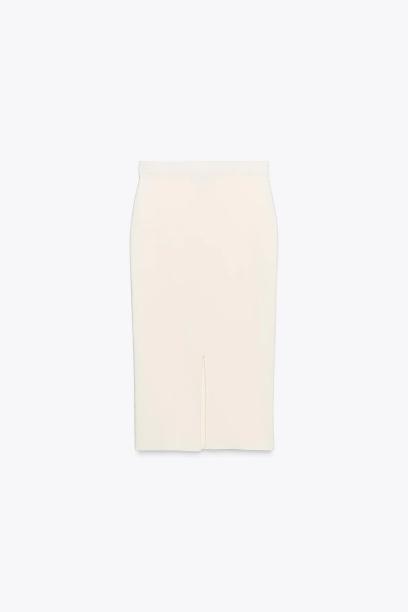 JUPE MIDI EN MAILLE