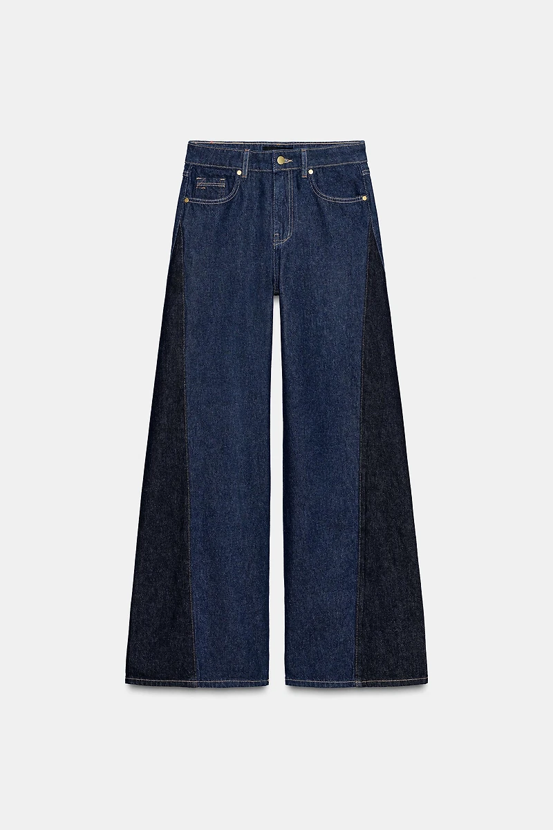Z1975 COMBINED HIGH RISE WIDE LEG JEANS