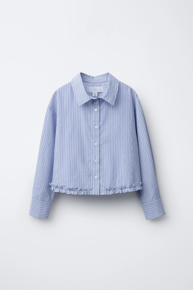 CHEMISE RAYURES VOLANT