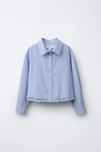 CHEMISE RAYURES VOLANT