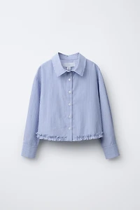 CHEMISE RAYURES VOLANT