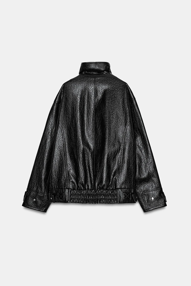 FAUX LEATHER JACKET ZW COLLECTION