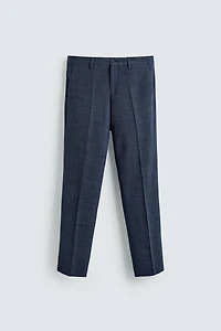 TEXTURED SUIT PANTS