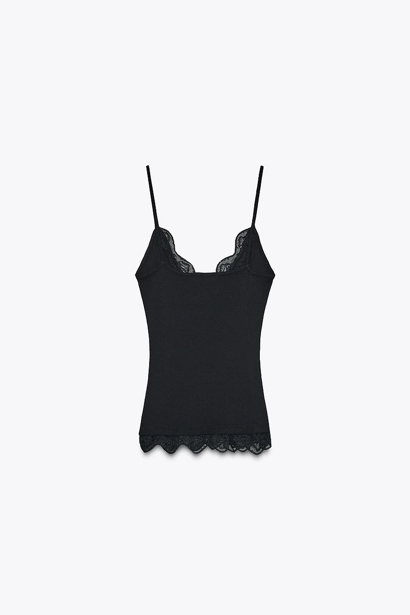 LACE STRAPPY TOP