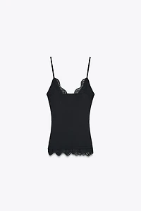 LACE STRAPPY TOP