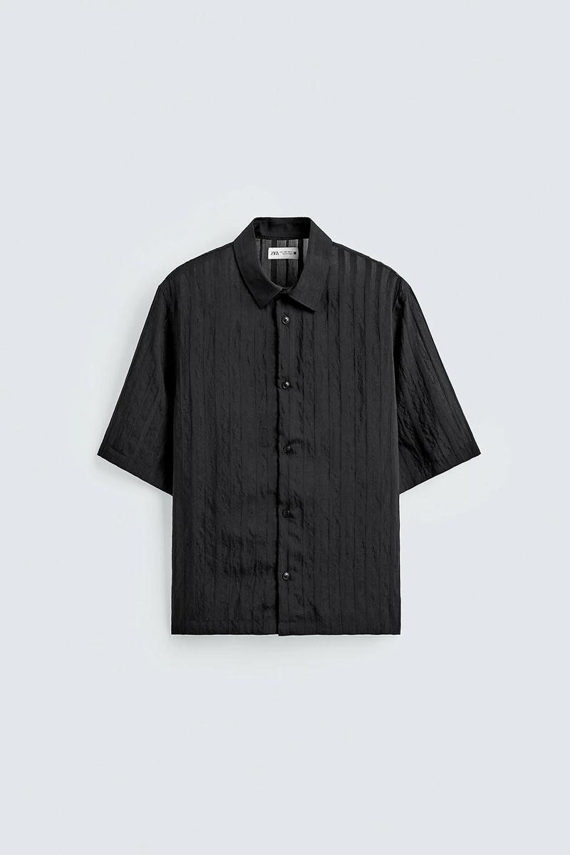 TEXTURED STRIPED SHIRT