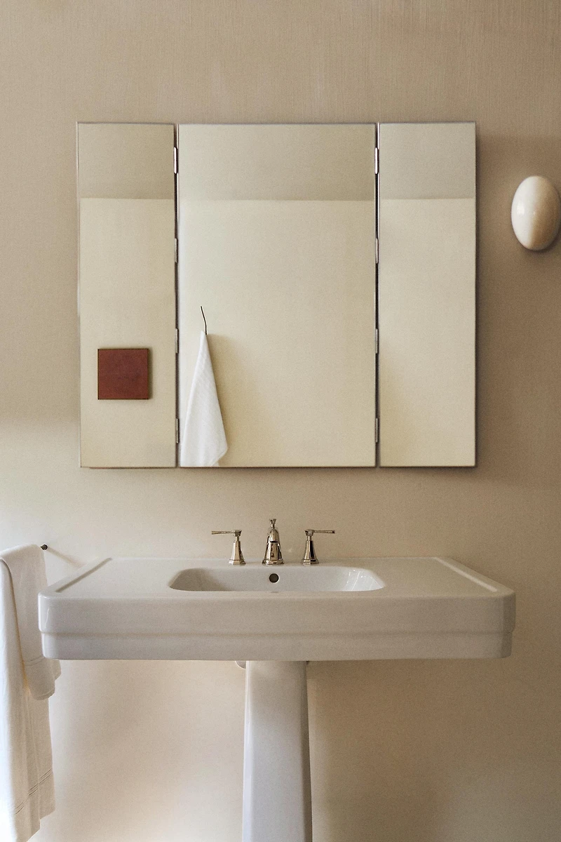 METAL TRIPTYCH MIRROR
