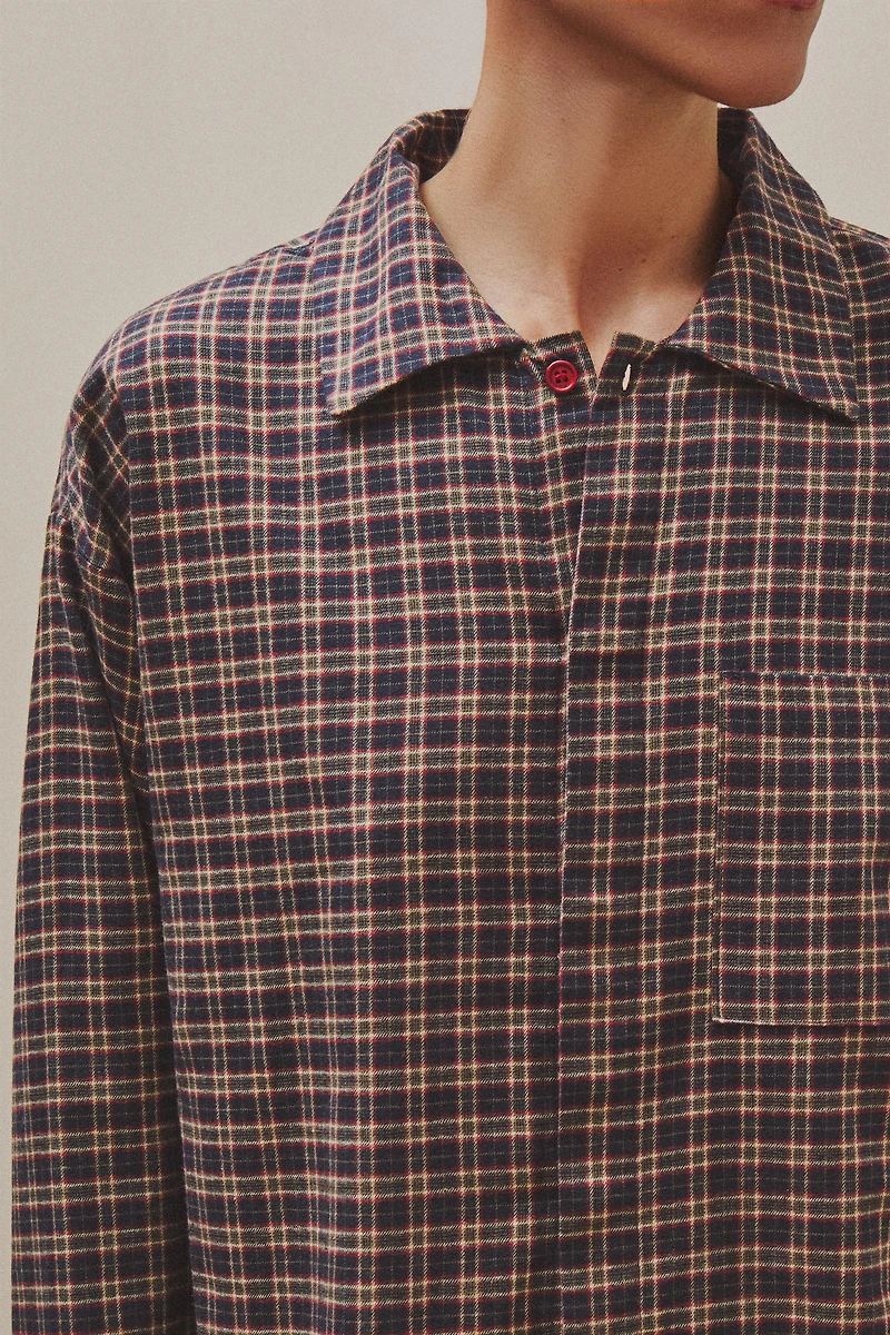 CHECK FLANNEL CHRISTMAS PAJAMA SET (SET OF 2)