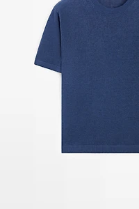 Lightweight 100% linen knit T-shirt