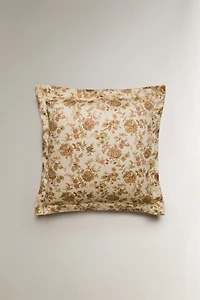 FLORAL SATEEN PILLOWCASE