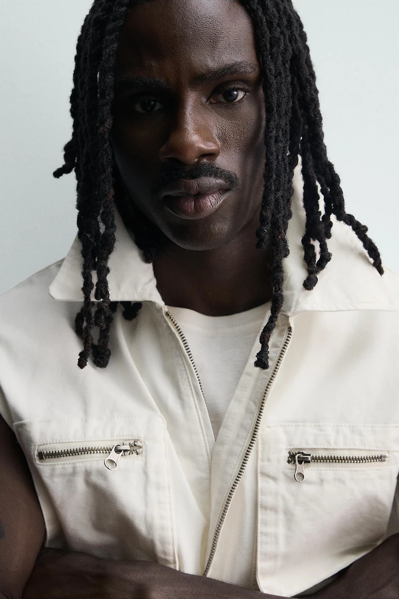 RELAXED FIT UTILITY POCKET VEST