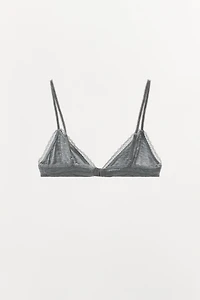 POINTELLE FLORAL TRIANGLE BRALETTE