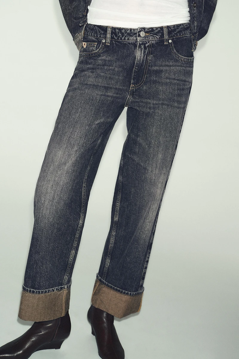 Z1975 STRAIGHT LEG JEANS WITH CUFFED HEM