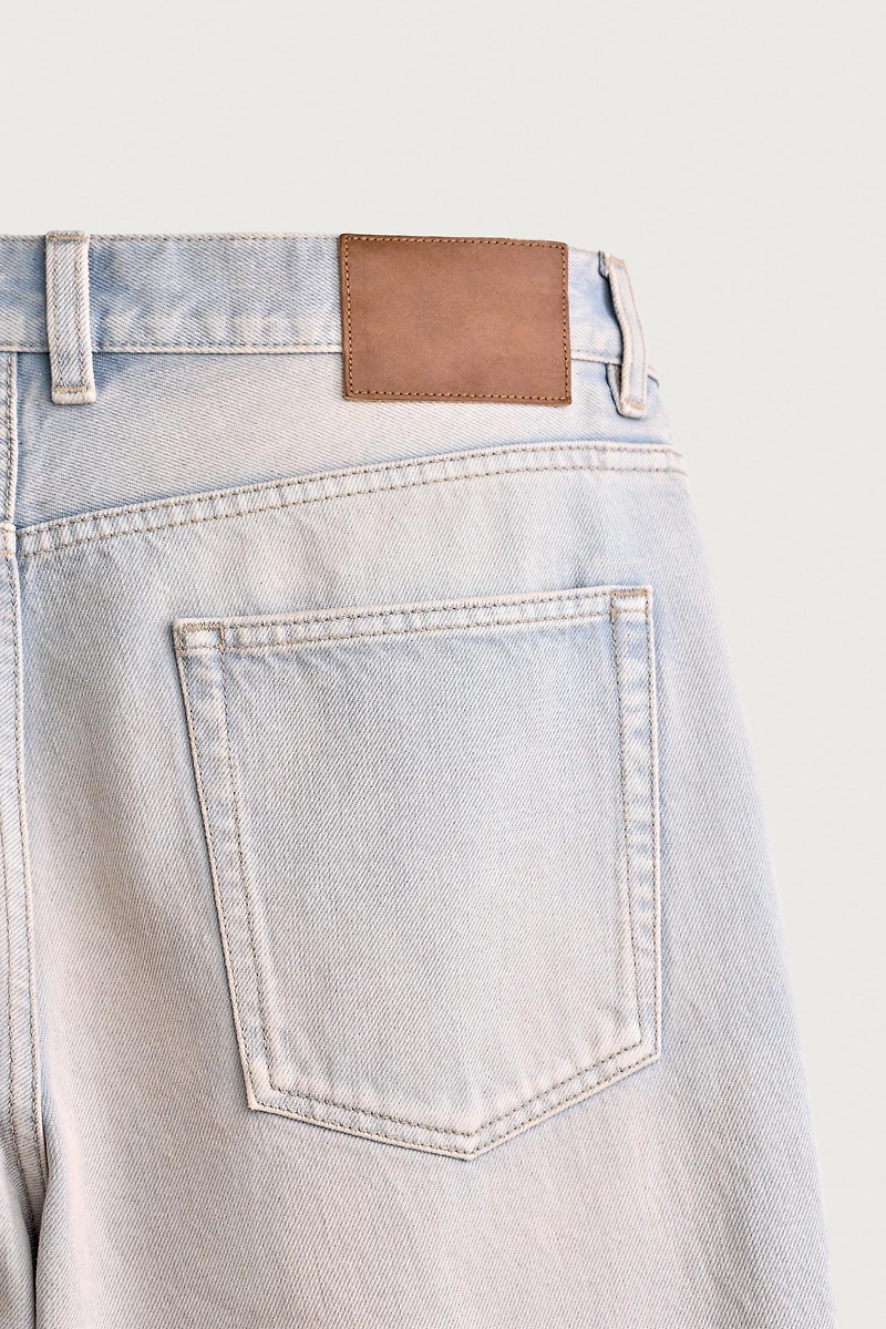 CROPPED BAGGY FIT JEANS