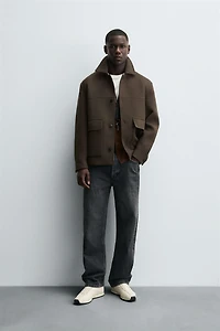 REGULAR FIT POCKET OVERCOAT