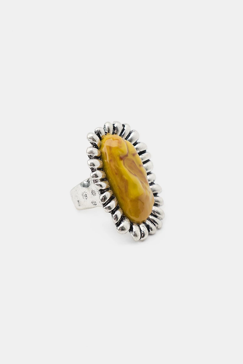 METAL STONE RING
