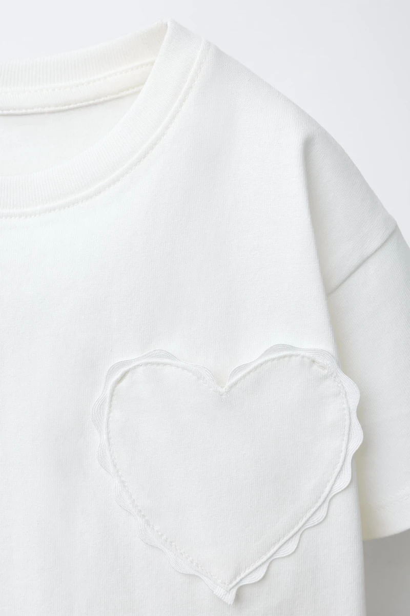 T-SHIRT CŒUR ONDULINE