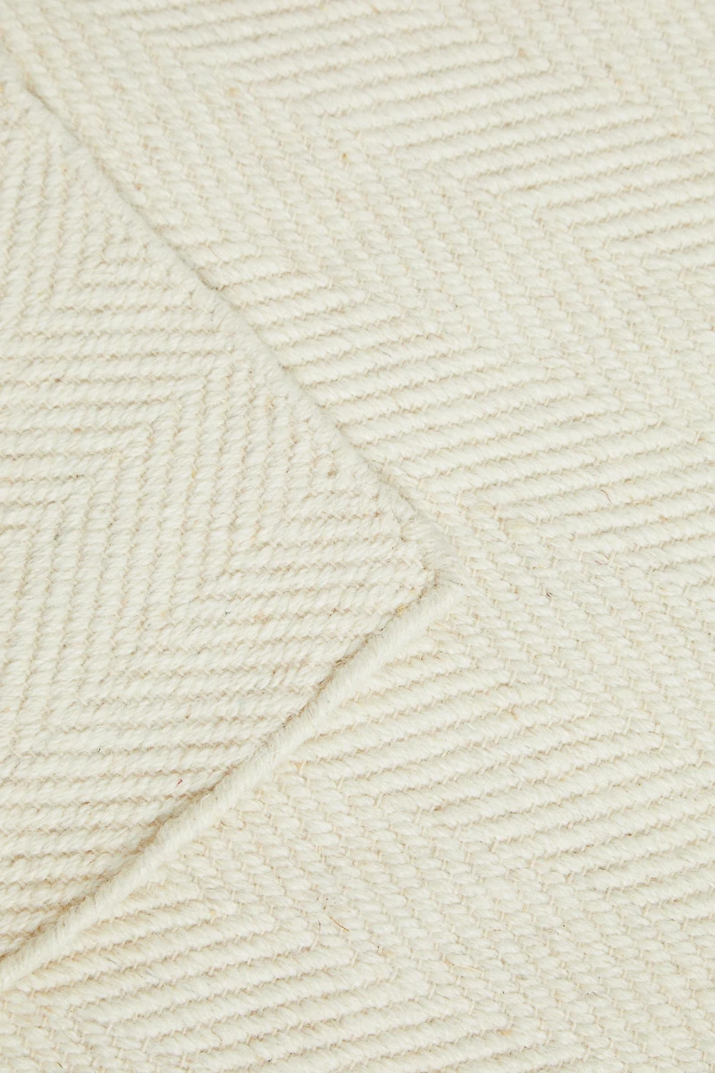 HERRINGBONE WOOL AREA RUG