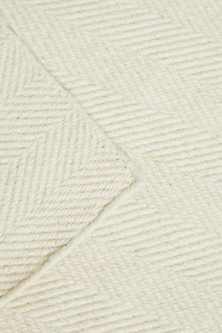 HERRINGBONE WOOL AREA RUG