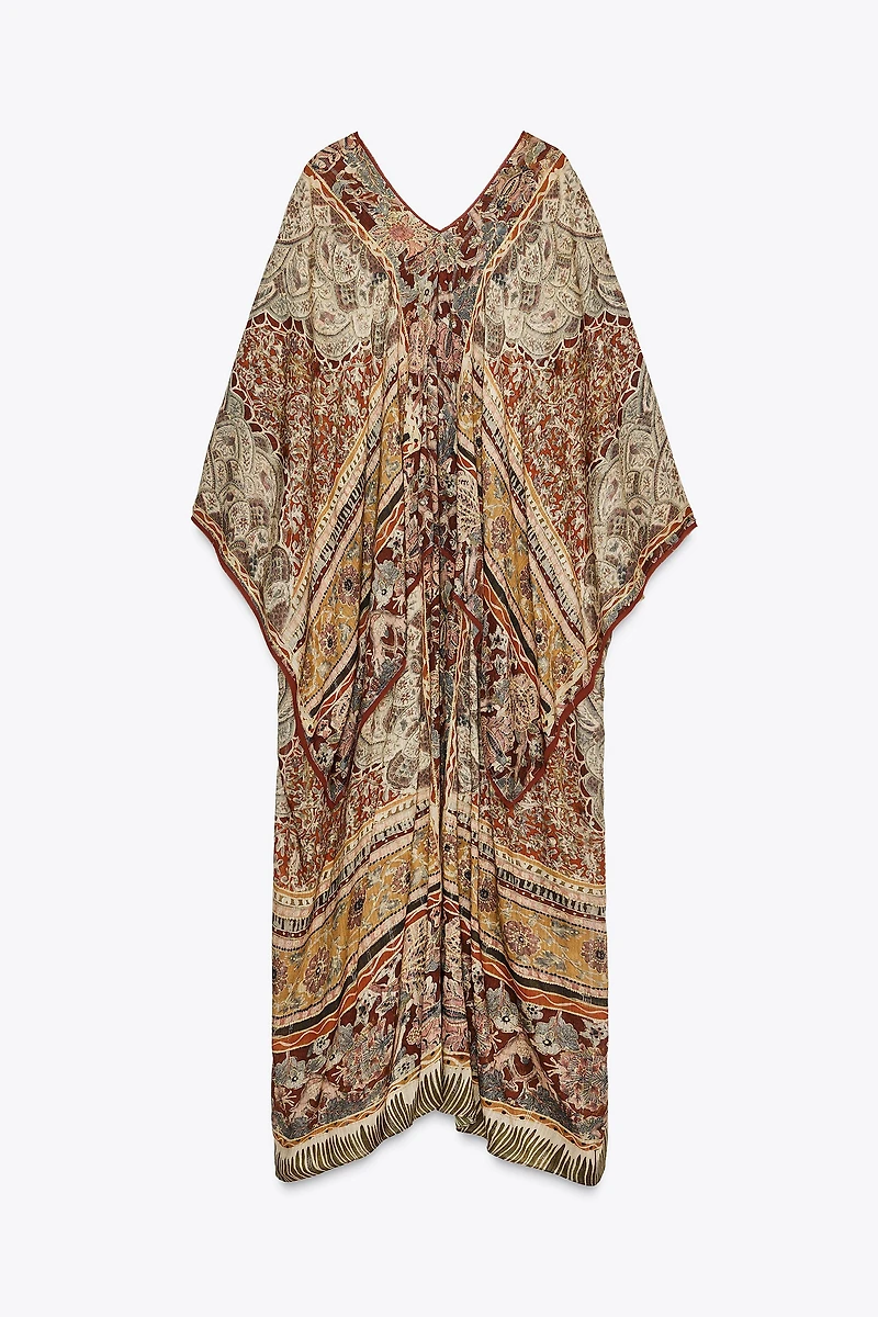ZW COLLECTION PAISLEY CAFTAN DRESS