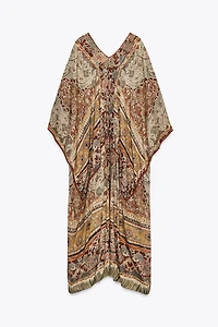 ZW COLLECTION PAISLEY CAFTAN DRESS
