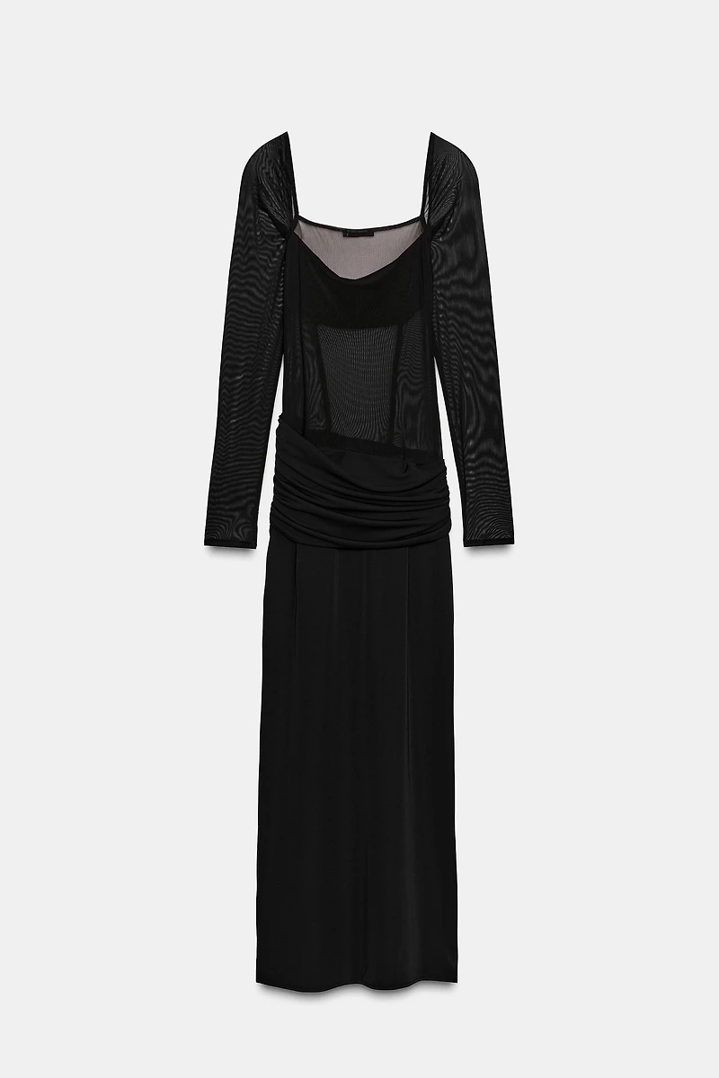 FLOWY COMBINATION DRESS