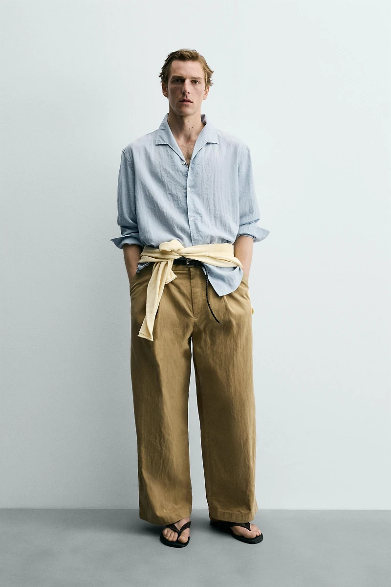 FLOWY TEXTURED SHIRT