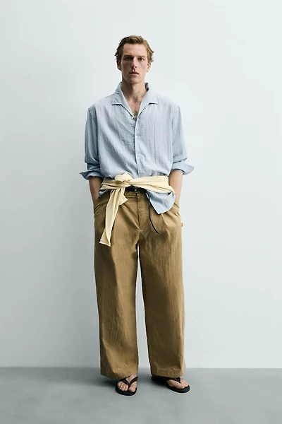 FLOWY TEXTURED SHIRT