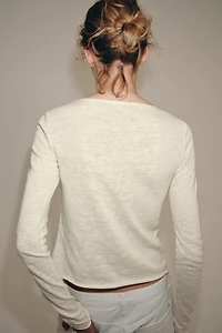 T-SHIRT RUSTIQUE BOUTONS