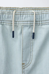 JACQUARD BALLOON JEANS