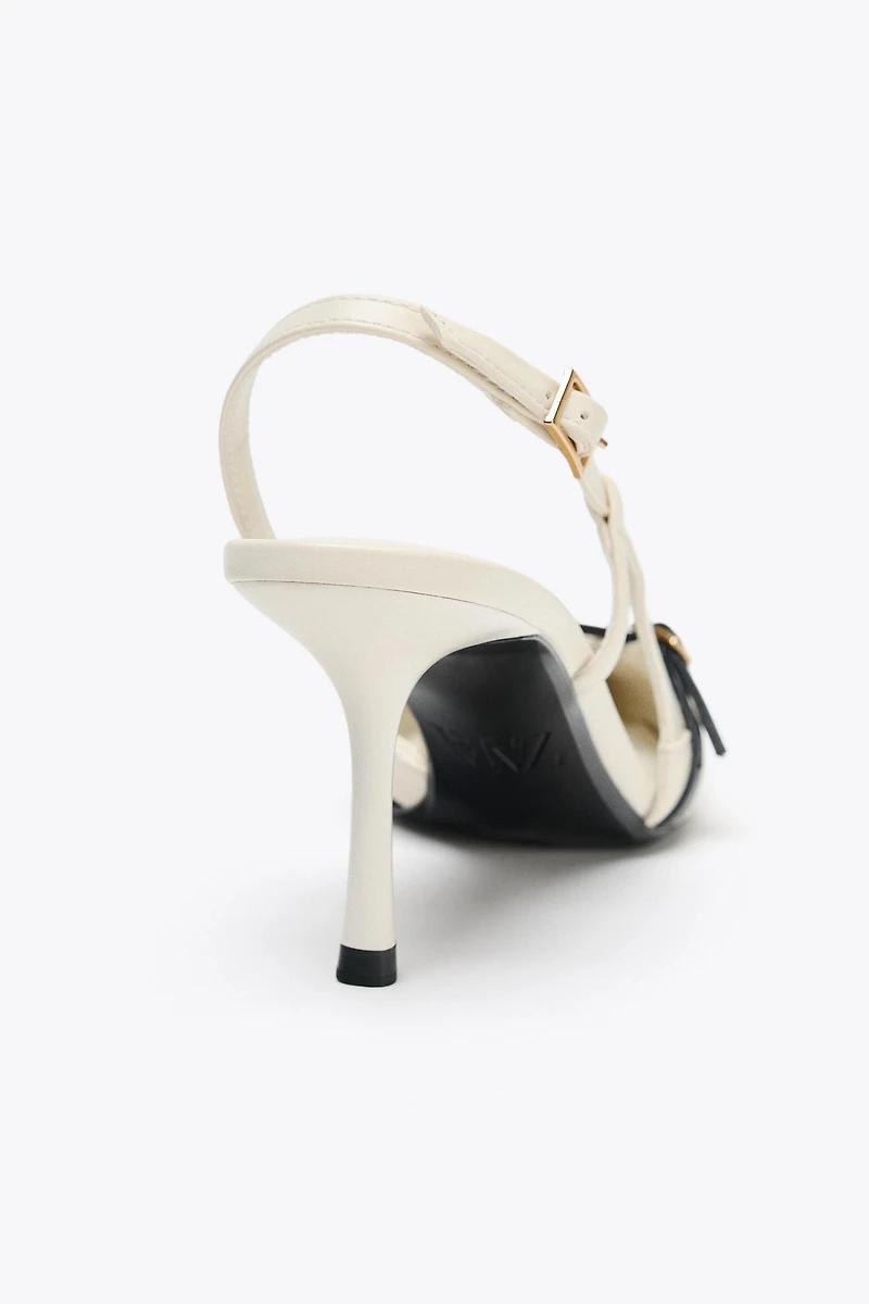BUCKLED STRAP HEELED SHOES
