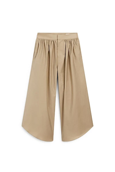 Culottes with pleated details