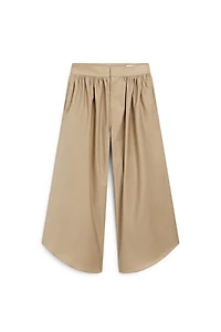 Culottes with pleated details