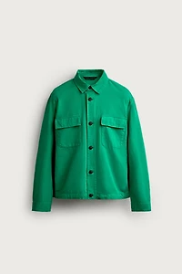 COTTON LINEN REGULAR FIT OVERSHIRT