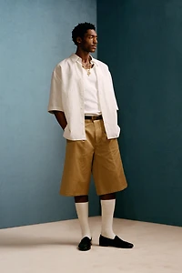 WIDE FIT PLEATED BERMUDA SHORTS WILLY CHAVARRIA X ZARA