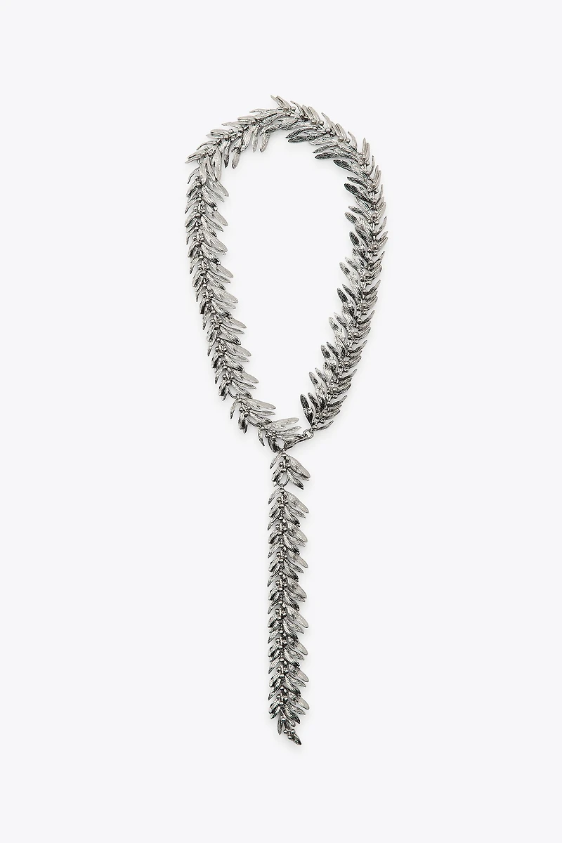 LEAF METAL NECKLACE