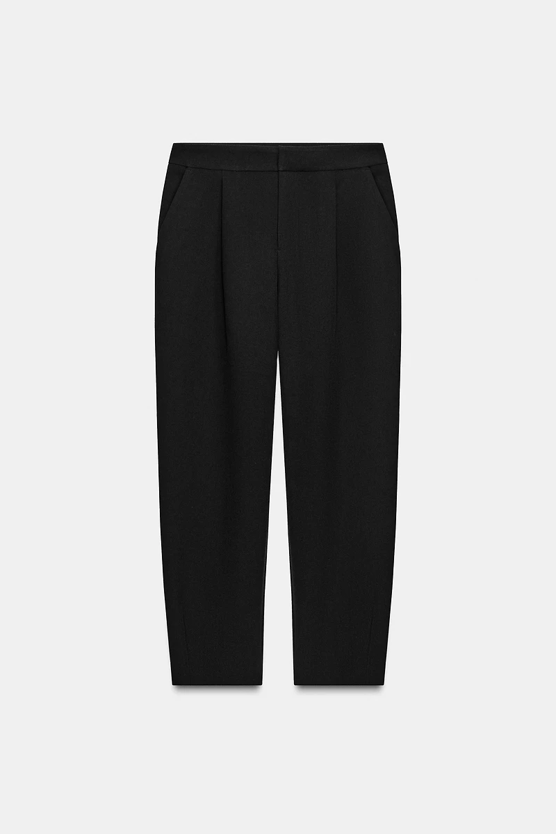 PLEATED TAPERED PANTS