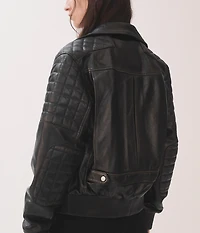 BLOUSON DE MOTARD EN CUIR CRAIG MCDEAN