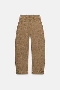 JEAN TRF BAGGY BALLOON IMPRIMÉ ANIMAL