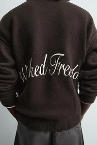 JACQUARD TEXT JUMPER